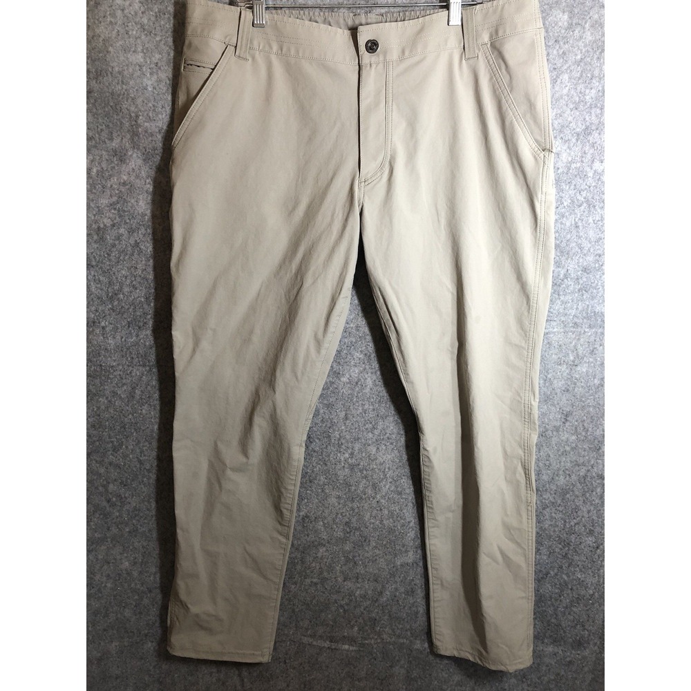 Kuhl Pants Mens 38x32 Tan Resistor Chino Performance Work Hike Field Classic